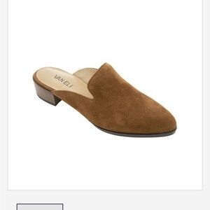 Vaneli Women’s Teja mules in Dark Tan Suede in size 11W